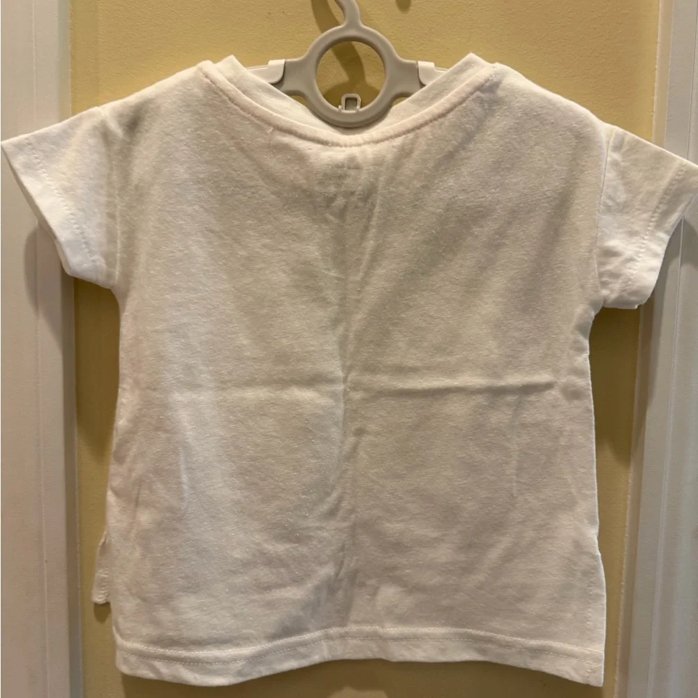 Baby GAP Girls Purple Plaid Shirt and Old Navy Layering Tee Shirt